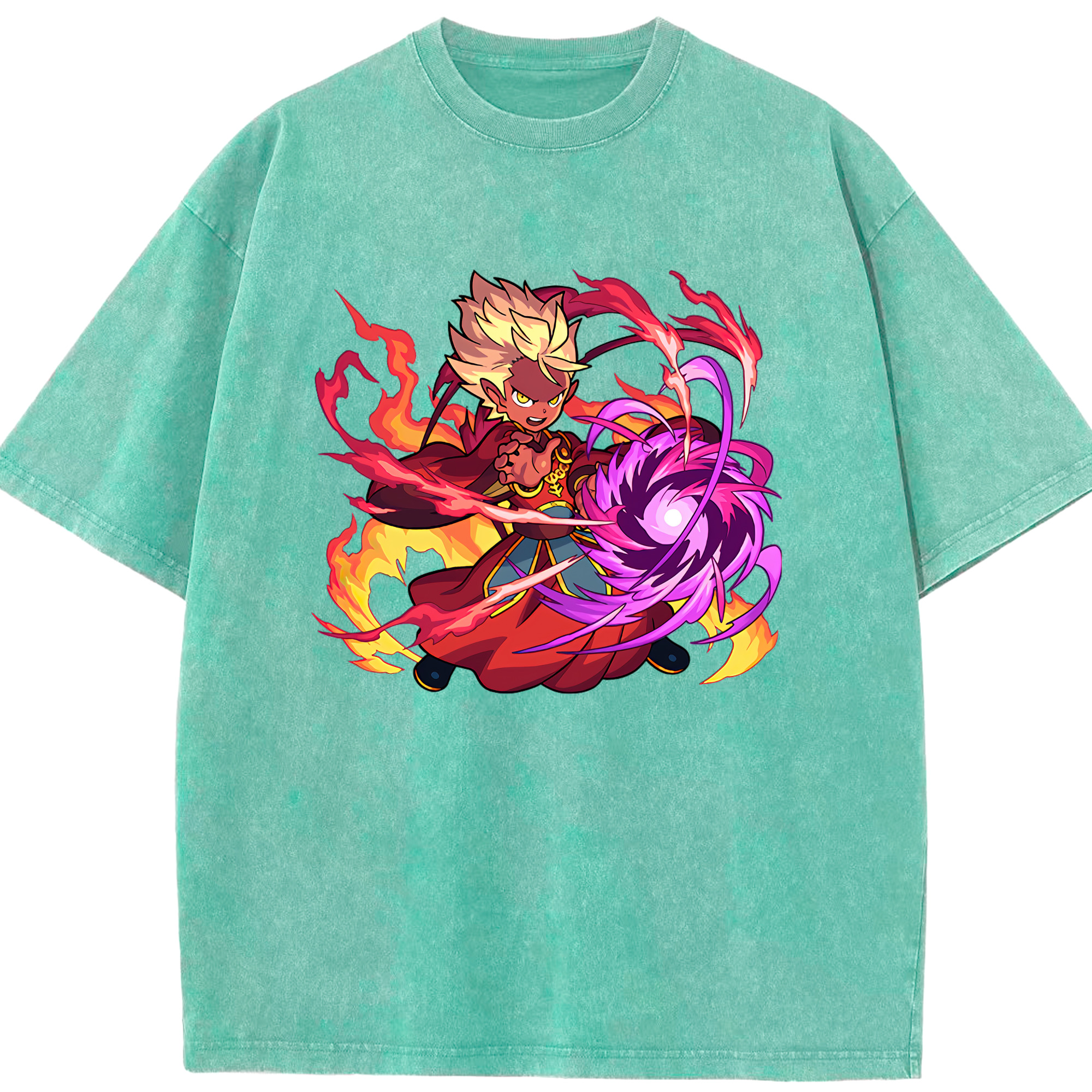 （画像用） 妖怪ウォッチ Yo-kai Watch 綿100% ヴィンテージ風 半袖Tシャツ（フロントプリント）